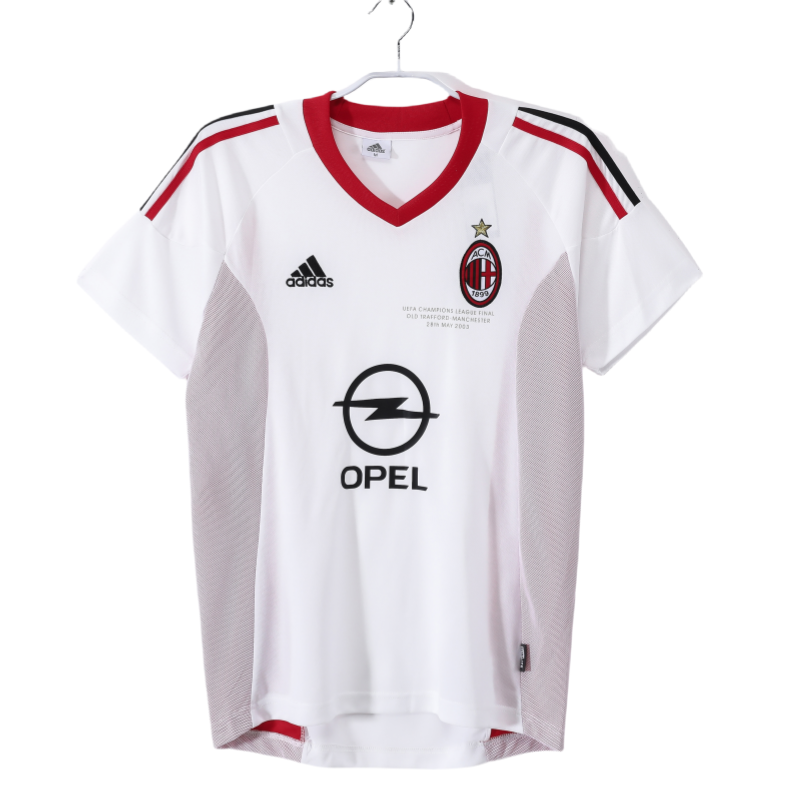 2002-03 Mens AC Milan Retro  Away soccer Jersey