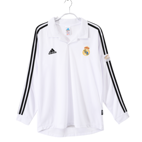 2002-03 Retro Real Madrid white home long sleeve Jersey