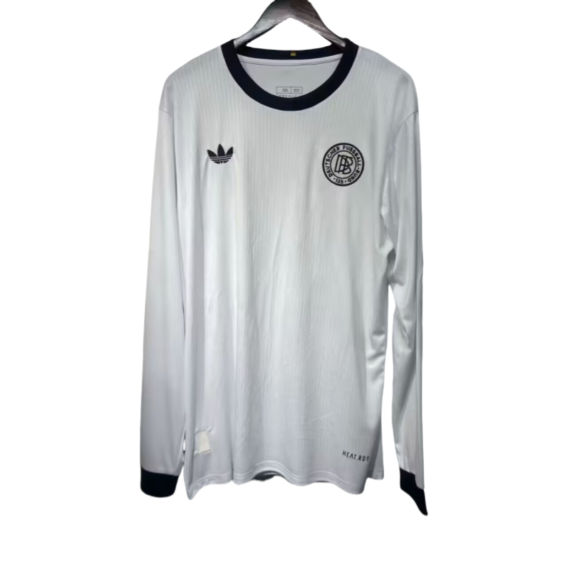 2025-26 Mens Germany 125th Anniversary white Long Sleeve Soccer Jersey
