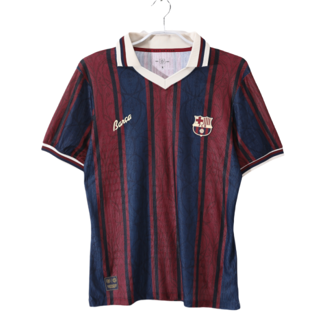 Mens Barcelona 125th Anniversary Edition Retro Soccer Jersey