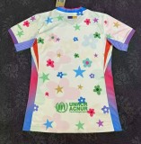 2025-26 Mens  Barcelona Patterned golf  Soccer jersey