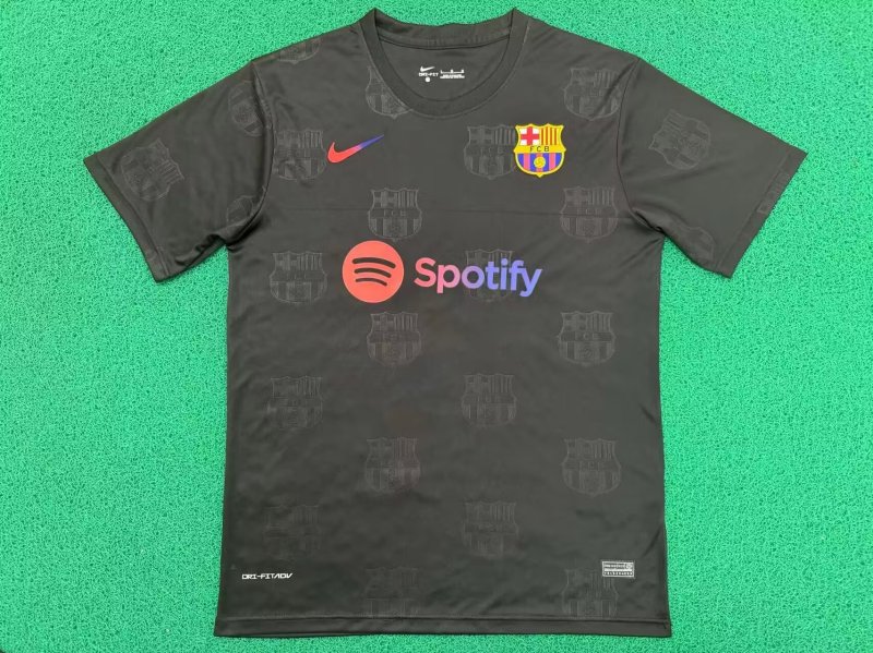 2025-26 Mens Barcelona black  Special Edition  soccer Jersey