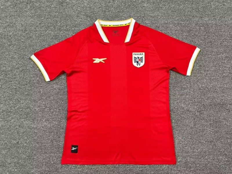 2025-26 Mens Panama home red  Soccer Jerseys  Fans Version
