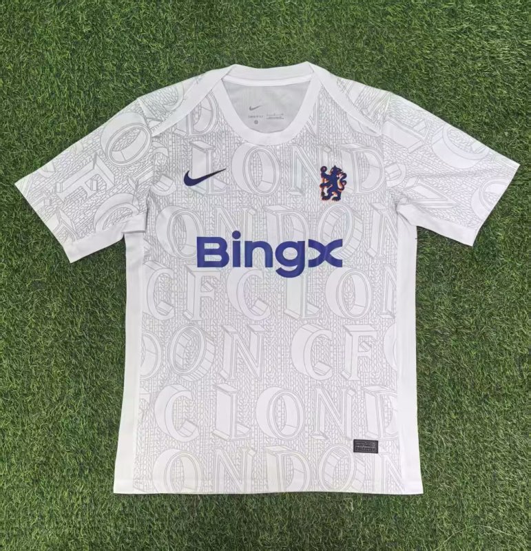 2025-26 Mens Chelsea  white Pre match training uniform