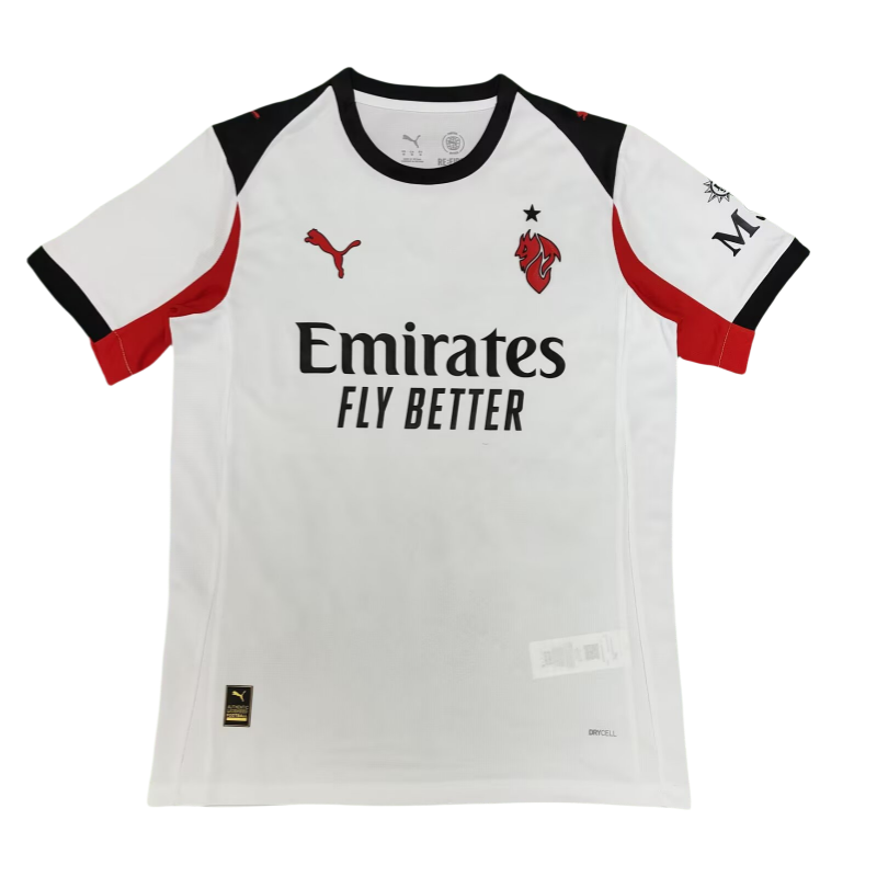 2025-26 Mens AC Milan white  Third Away Jersey