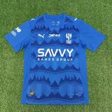 2025-26 Mens  Riyadh Crescent home blue soccer jersey