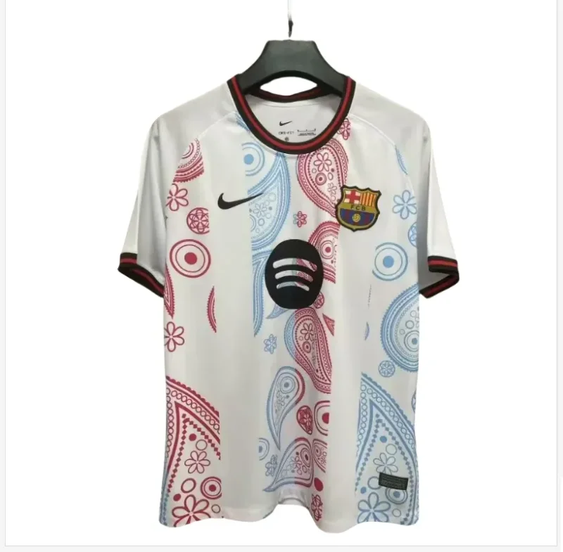 2025-26 Mens Barcelona white Special Edition  soccer Jersey