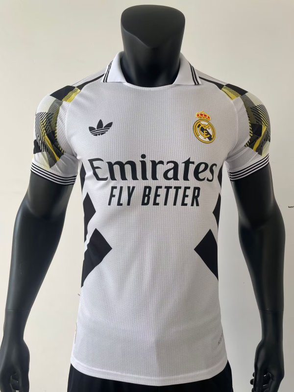 2025-26 Mens Real Madrid   Player white Special Edition  soccer jersey