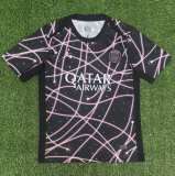 2025-26 Mens PSG black Pre match training uniform Jersey