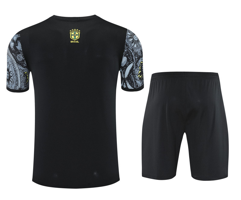 2025-26 Mens Brazil  grey  Short Training Suit