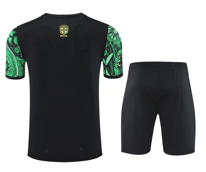 2025-26 Mens Brazil  green Short Training Suit