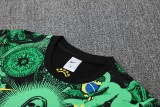 2025-26 Mens Brazil  green Short Training Suit