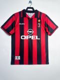 1997-98  Mens AC Milan Retro Home soccer Jersey