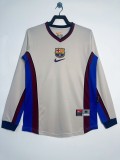 1998-99 Mens Barcelona Retro away Long sleeve soccer soccer  Jersey