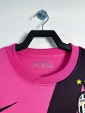 2011-12 Mens Juventus away Retro Rose Red Long sleeve Jersey