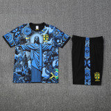 2025-26 Mens Brazil  blue  Short Training Suit