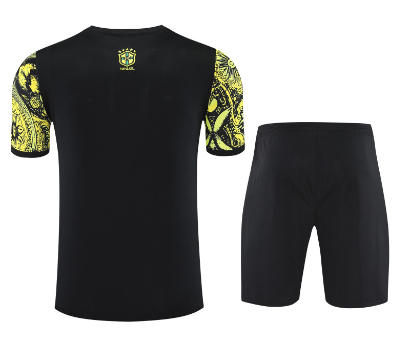 2025-26 Mens Brazil  Yellow  Short Training Suit