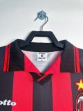 1997-98  Mens AC Milan Retro Home soccer Jersey