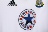 1999-00 Mens Retro Newcastle white  away soccer Jersey