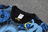 2025-26 Mens Brazil blue  vest  Short Training Suit