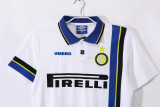 1997-98 Mens Inter Milan white Retro Away soccer Jersey