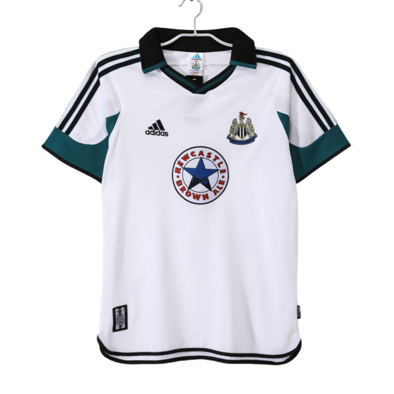 1999-00 Mens Retro Newcastle white  away soccer Jersey