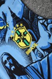 2025-26 Mens Brazil blue  vest  Short Training Suit