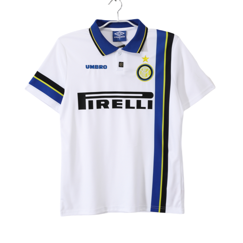 1997-98 Mens Inter Milan white Retro Away soccer Jersey
