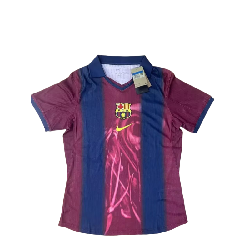 Mens Barcelona Retro  Player version soccer jersey