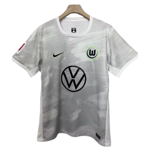 2025-26 Mens Wolfsburg grey away soccer jersey