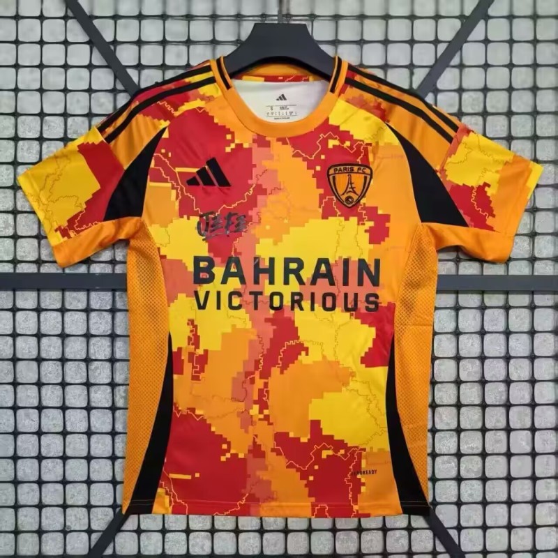2025-26 Mens PSG FC Special Edition orange Soccer Jersey