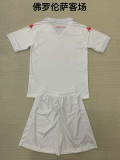2024-25kids ACF Fiorentina white Away soccer Jersey