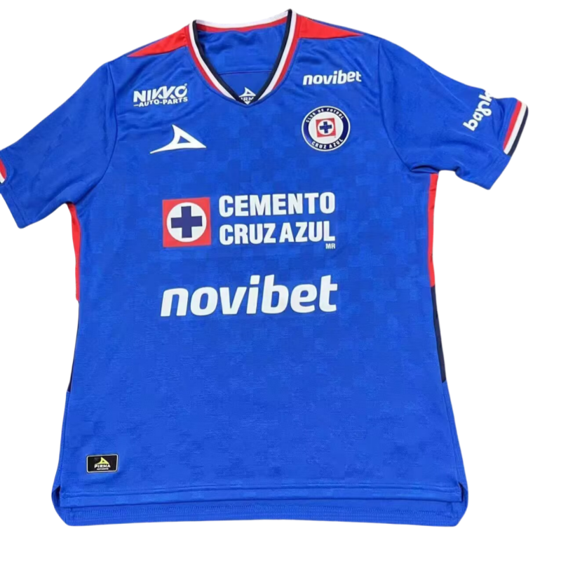 2025-26 Mens Cruz Azul home blue soccer Jersey