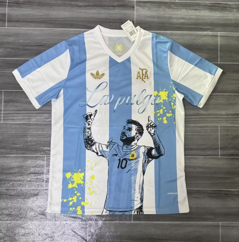 2025-26 Mens Argentina  Messi Graffiti Edition Soccer Jersey