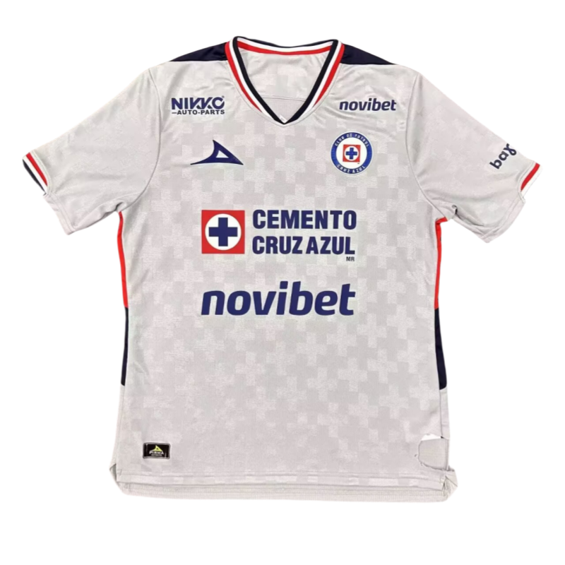 2025-26 Mens Cruz Azul white away soccer Jersey