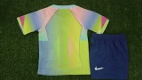 2025-26 Kids Barcelona light green soccer jersey
