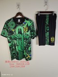 2025-26 KIDS  Brazil green Jesus Special Edition  training suit