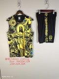 2025-26 KIDS  Brazil yellow Jesus Special Edition Vest training suit