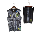 2025-26 KIDS  Brazil grey Jesus Special Edition Vest training suit
