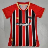 2025-26  Women  Sao Paulo  red away Soccer Jersey