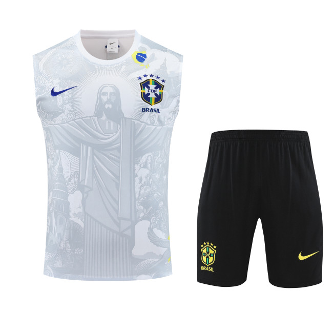 2025-26 Mens Brazil NEW vest  Short Training Suit