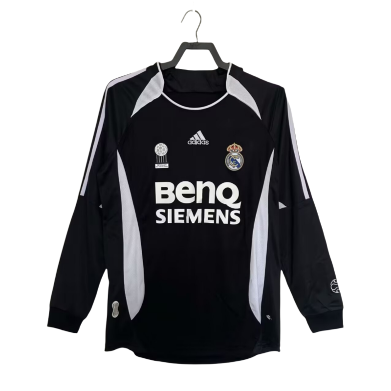 2006/07 Retro Real Madrid black third away long sleeve Jersey