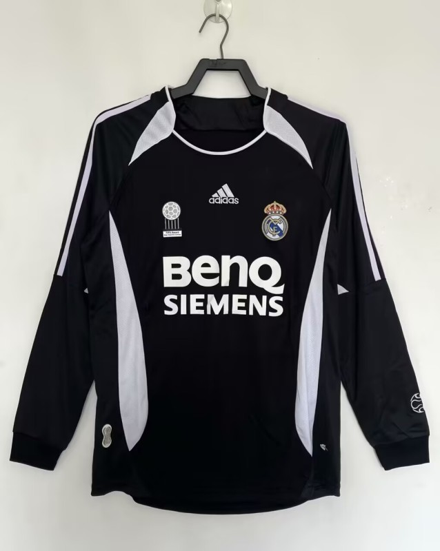 2006/07 Retro Real Madrid black third away long sleeve Jersey