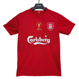 Mens LIV red  Retro version  soccer  Jersey