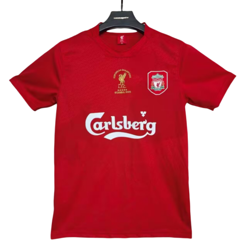Mens LIV red  Retro version  soccer  Jersey