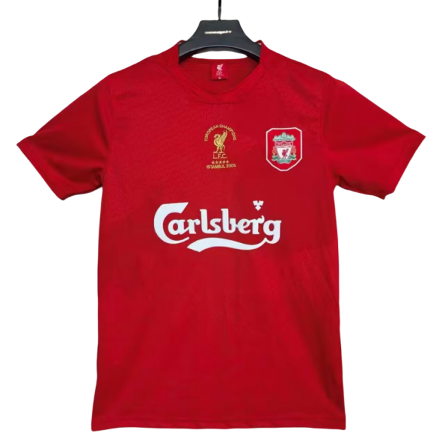 Mens LIV red  Retro version  soccer  Jersey