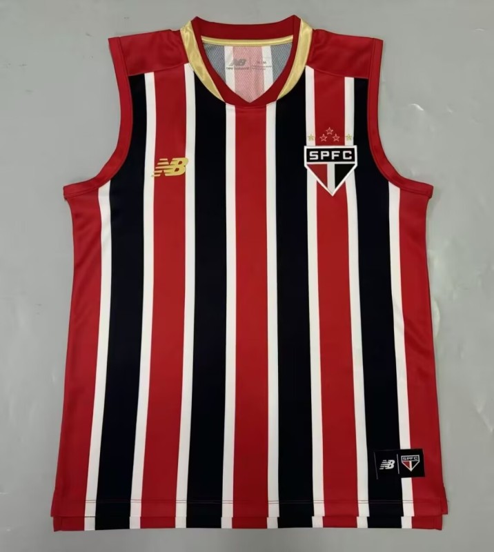 2025/26 Mens Mens Sao Paulo away Vest soccer jerseys