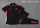 2025-26 Mens Bayern Munich black polo Training Suit c2515