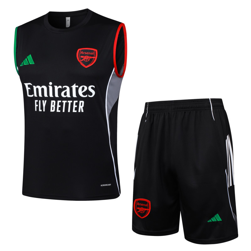 2025/26 Mens Arsenal black Vest short training D2552