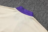 2025/26 Mens Real  Madrid Apricot Retro Edition Half-pull Training Suit B2536